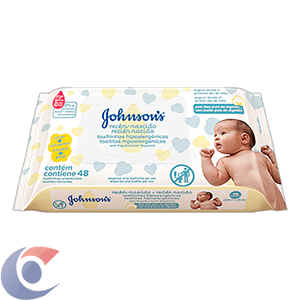 Lenço Umedecido Johnson'S Baby Recém-Nascido 48 Un