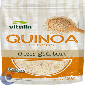 Quinoa Em Flocos Vitalin Orgânico 120g