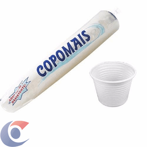 Copo Descartável Copomais Branco 50ml 100 Un