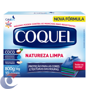 Lava-Roupas Pó Coquel Natureza Limpa 800g