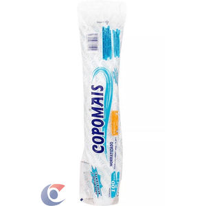 Copo Plástico Copomais Branco 300ml 100Un