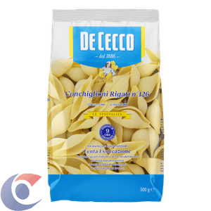 Macarrão Italiano De Cecco Conchiglioni Rigati N°126 500g