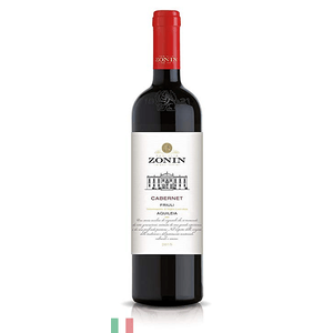 Vinho Italiano Tinto Friuli Aquileia Zonin Cabernet 750ml