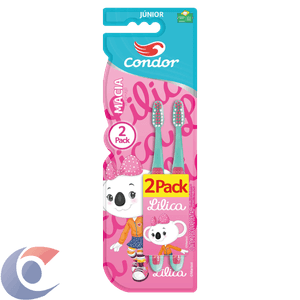 Escova Dental Macia Lilica Ripilica Condor Júnior Cabeça P Leve 2 Pague 1 Unidade