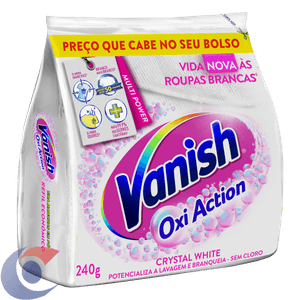 Tira Manchas Em Pó Vanish Crystal White Oxi Action 240g