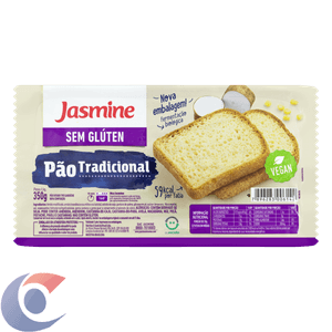 Pão De Forma Jasmine Tradicional Sem Glúten 350g