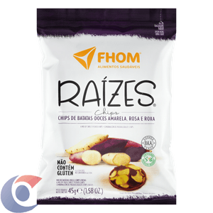 Chips Vegano Fhom Batata Doce Mix 45g