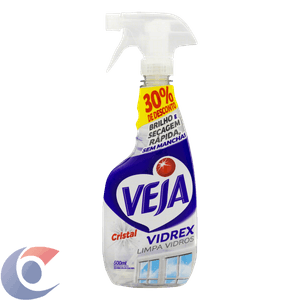Limpa Vidros Spray Veja Vidrex Cristal 500ml