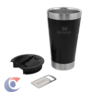 Copo Térmico Stanley Com Tampa Matte Black 470ml