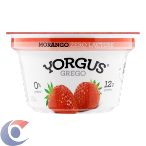 Iogurte Natural Yorgus Morango Sem Lactose 130g