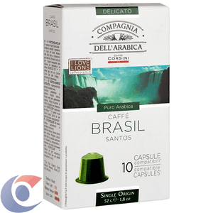 Café Capsulas Compagnia Dell' Arabica Brasil 52g