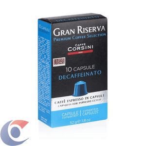 Café Corsini Gran Riserva Decaffeinato Cápsulas Para Máquina Espresso 52g