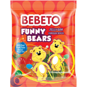 Bala Turca Bebeto Gelatina Ursinhos 18g