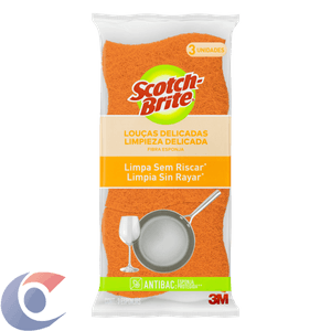 Esponja Scoth Brite Não Risca Laranja Leve 3 Pague 2