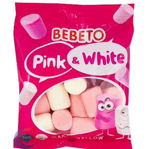 Marshmallow Turco Bebeto Rosa Branco 60g