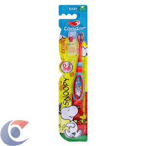 Escova Dental Extramacia Snoopy Condor Baby Cabeça P Grátis Capa Protetora