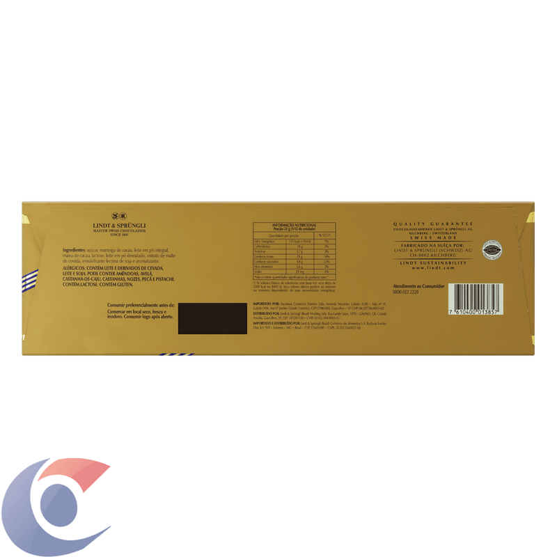 CHOC-SUICO-LINDT-300G-GOLD-BAR-MILK