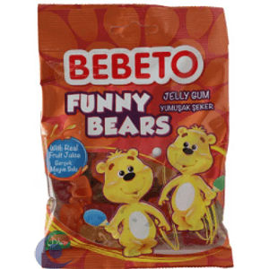Bala Turca Bebeto Gelatina Ursinhos 80g