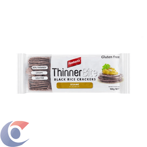 Biscoito De Arroz Negro Com Gergelim Fantastic Pacote 100g