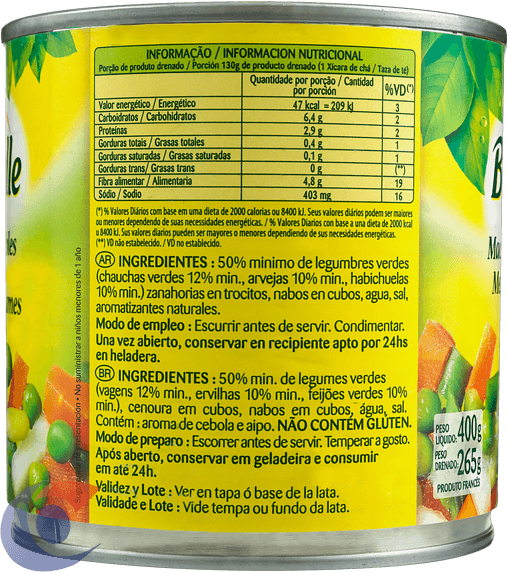 MACEDONIA-LEG-IMP-BONDUELLE-265G-LT