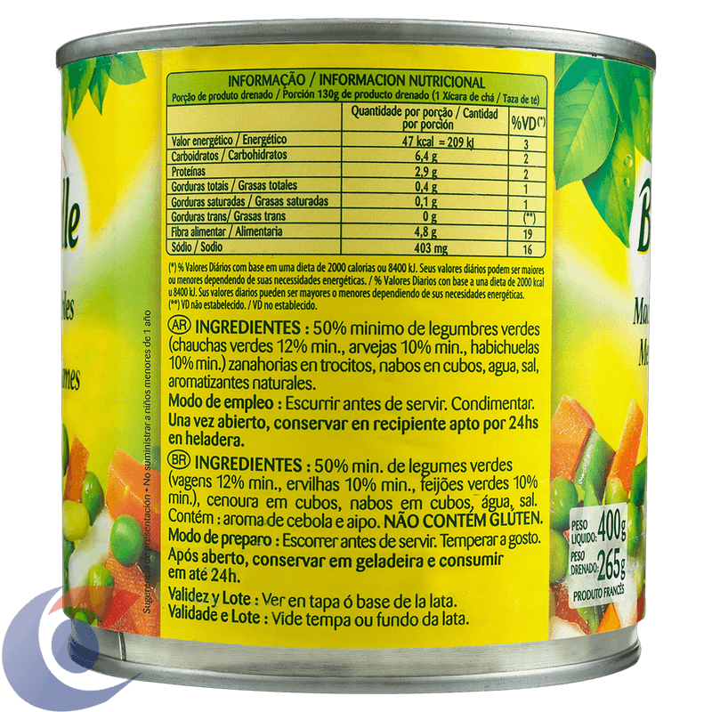 MACEDONIA-LEG-IMP-BONDUELLE-265G-LT