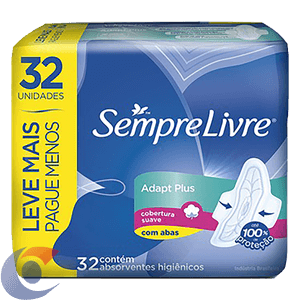 Absorvente Sempre Livre Fit Suave 32 Un Leve Mais E Pague Menos