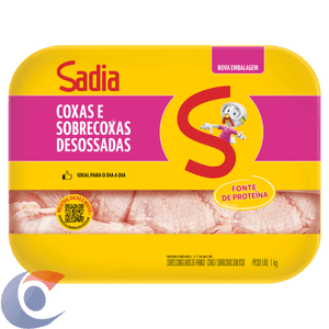 Coxa E Sobrecoxa Desossada Sadia Bandeja 1kg