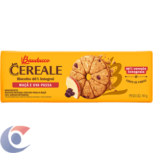 Biscoito Bauducco Cereale Maçã E Uva Passa 141g