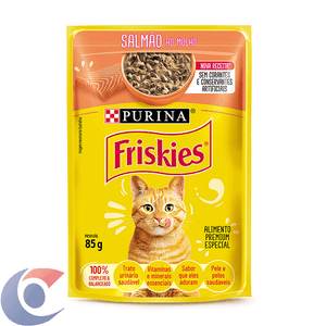 Alimento Para Gatos Friskies Salmão Ao Molho 85g
