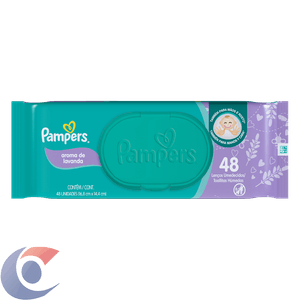 Toalha Umedecida Pampers Aroma De Lavanda 48 Un