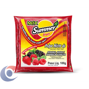 Polpa De Fruta Summer Fruit Frutas Vermelhas 100g