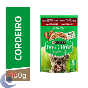 Ração Úmida Dog Chow Cães Adultos Cordeiro 100g