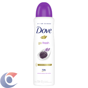 Desodorante Antitranspirante Aerosol Dove Go Fresh Amora E Flor De Lótus 150ml