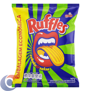 Batata Frita Ondulada Cebola E Salsa Elma Chips Ruffles Pacote 167g Embalagem Econômica