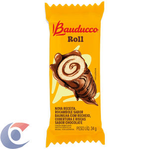 Bolinho Bauducco Roll Chocolate 34g
