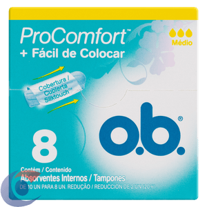 Absorvente Interno OB Procomfort Médio Com 8 Un
