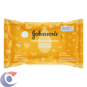 Toalha Umedecido Johnsons Baby Limpeza E Suavidade 44 Un