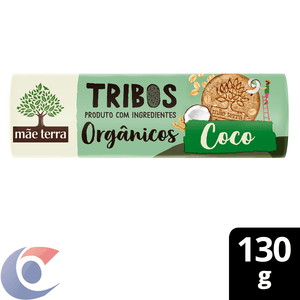 Biscoito Orgânico Mãe Terra Tribos Coco 130g