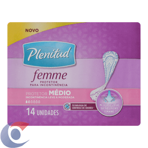 Absorvente Protetor Plenitud Femme Médio 14 Un