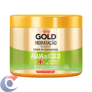 Creme De Tratamento Niely Gold Hidratação Água De Coco 430g