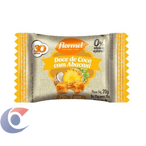 Doce De Leite Zero Flormel Abacaxi Com Coco 20g