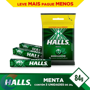 Bala Halls Menta Bag Com 84g