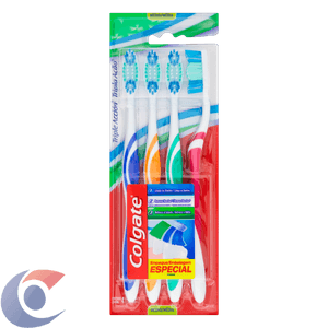 Escova De Dente Colgate Tripla Ação 4 Un