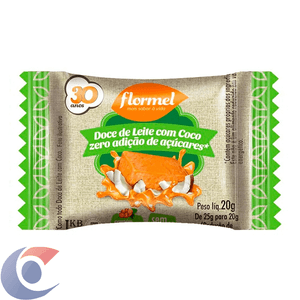 Doce Flormel Zero Doce De Leite Com Coco 20g