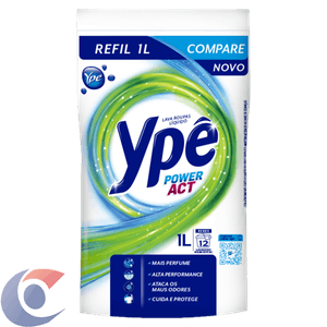 Lava Roupas Liquido Ypê Power Action 1l