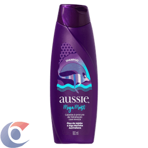 Shampoo Aussie Mega Moist Super Hidratação 180ml