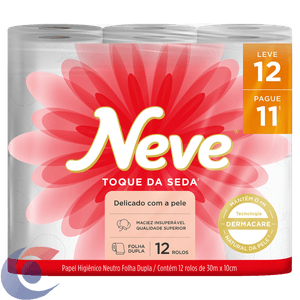 Papel Higiênico Neve 30m Leve 12 Pague 11