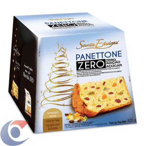 Panettone Santa Edwiges Frutas Zero Adição Açucar 400g