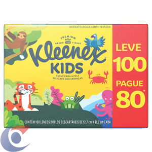 Lenço Papel Kleenex Box Leve 100, Pague 80
