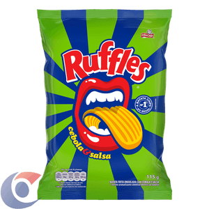 Batata Frita Ondulada Cebola E Salsa Elma Chips Ruffles Pacote 115g